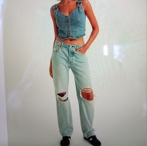 Levi's - 502 Distressed Jeans- Women's- Size 36 W 32 L